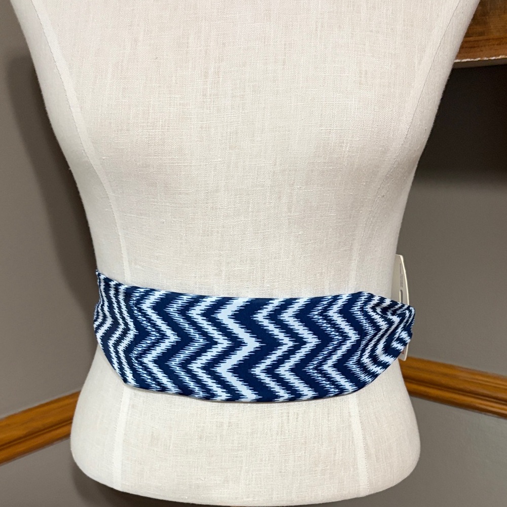 Bandi blue & white chevron Pocket Belt.